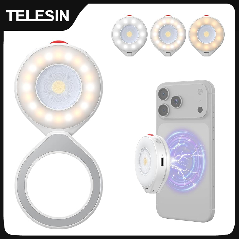 TELESIN 자석 부착형 플래시 조명, 스마트폰 사진 - Photography Lighting Brands 리뷰 및 가격