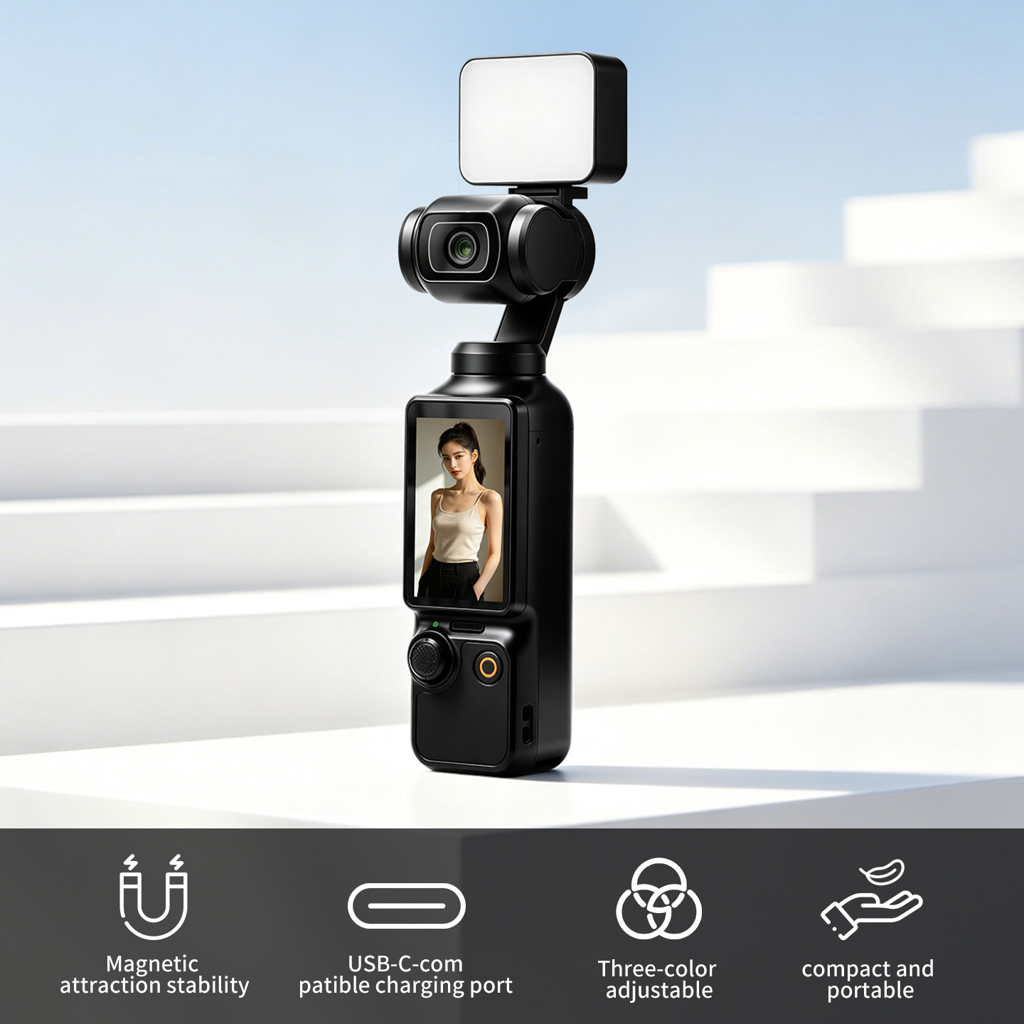 DJI 오즈모 포켓 3 미니 브이로그 촬영 셀카 조명  - Photography Lighting Kit Portable 리뷰 및 가격